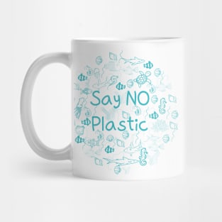 say no plastic,animal protection,protection of the environment Mug